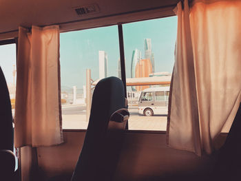 Interior of train