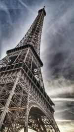 Low angle view of eiffel tower