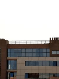 Low angle view of building against clear sky