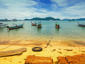 Scenic view of sea against sky