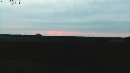 Clouds over landscape