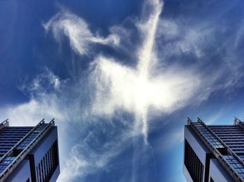 Low angle view of cloudy sky