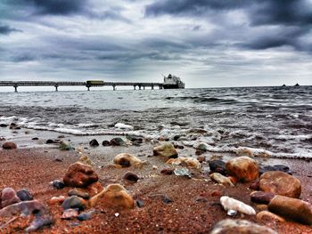 Scenic view of beach