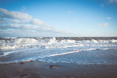 Scenic view of sea against sky