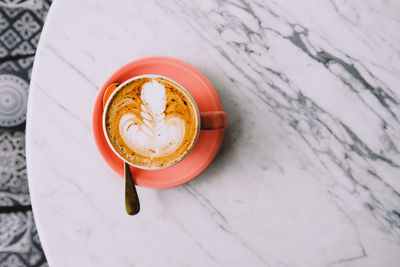 High angle view of illuminated light