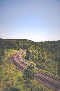 Scenic view of landscape against clear sky