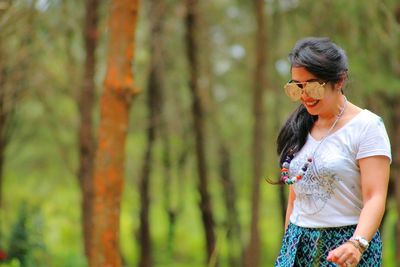 Portrait of young woman