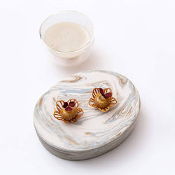 Close-up of food on white background