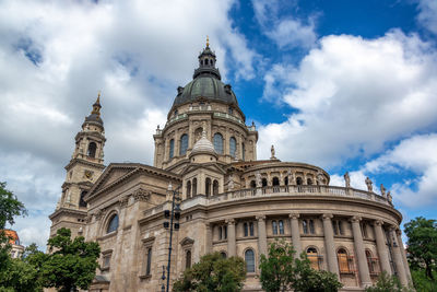 Low angle view of historic building against sky