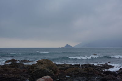 Scenic view of sea against sky