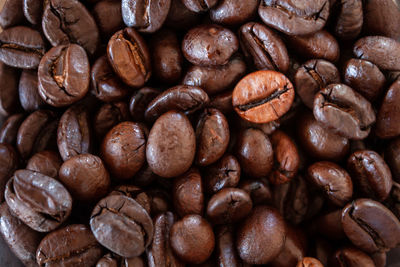 Full frame shot of coffee beans