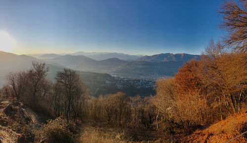Scenic view of landscape against clear sky