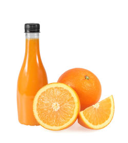 Close-up of orange fruit against white background