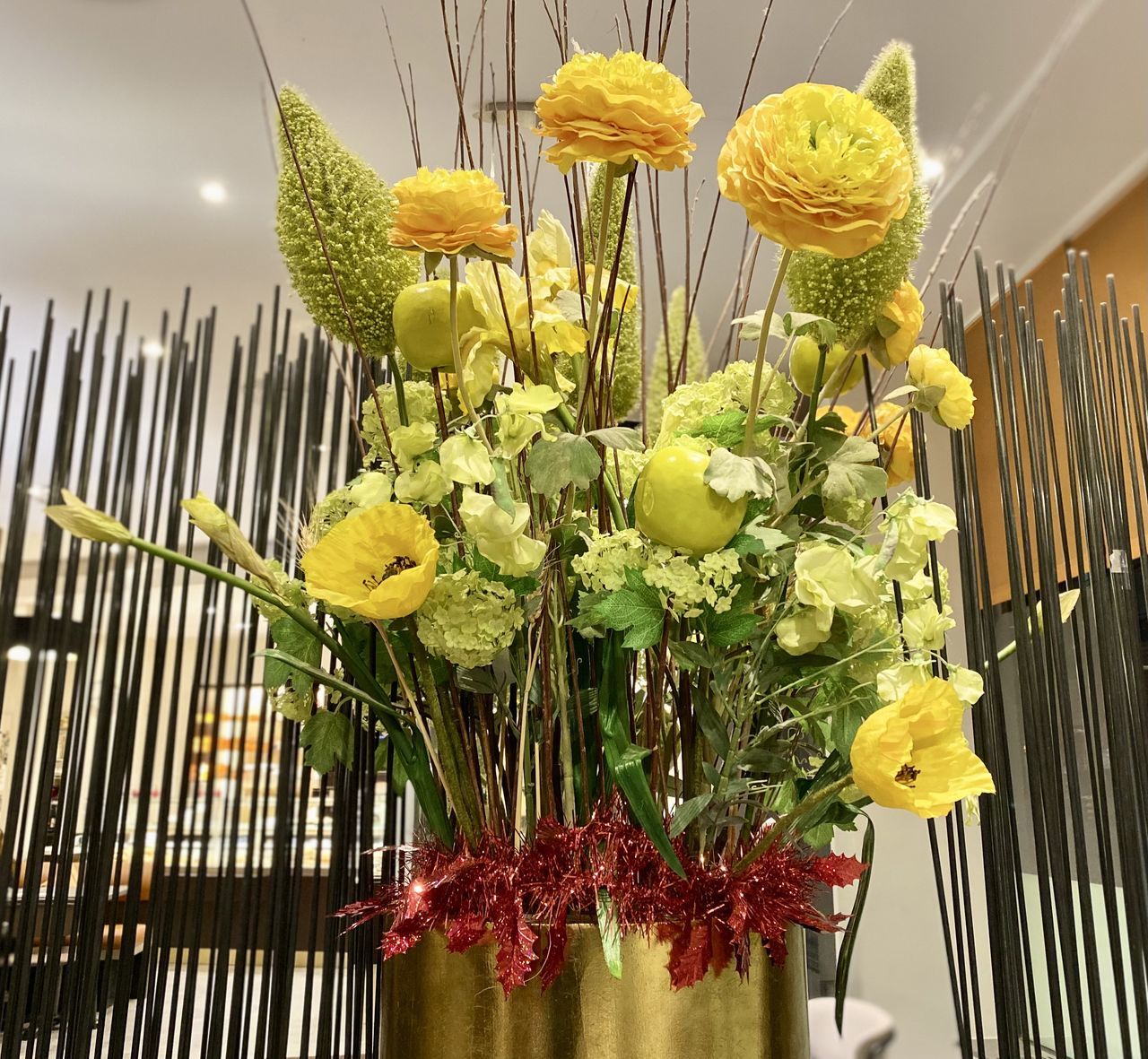 floristry, yellow, floral design, flower, plant, flowering plant, nature, no people, freshness, bouquet, centrepiece, beauty in nature, decoration, indoors, close-up, green, food