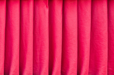 Full frame shot of red curtain