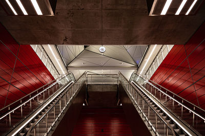 Copenhagen subway station escalators 