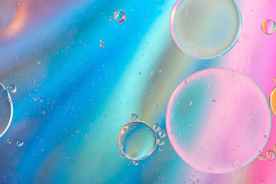 Full frame shot of bubbles in water