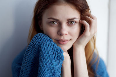 Close-up portrait of woman