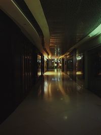 Interior of empty corridor