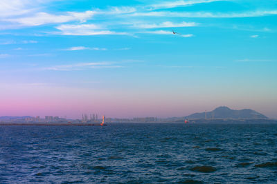 Scenic view of sea against sky