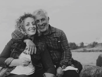 Portrait of a smiling young couple