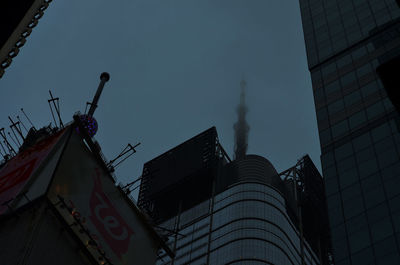 Low angle view of buildings against sky