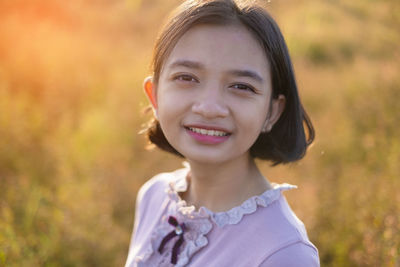 Portrait of a smiling girl