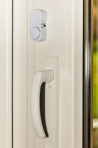 Close-up of handle on door