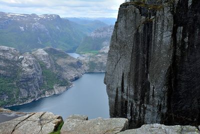 Scenic view of mountains and rocks