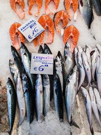 Close-up of various for sale in market