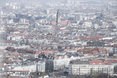 High angle view of cityscape