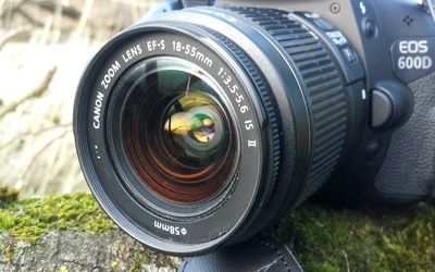 Close-up of camera lens