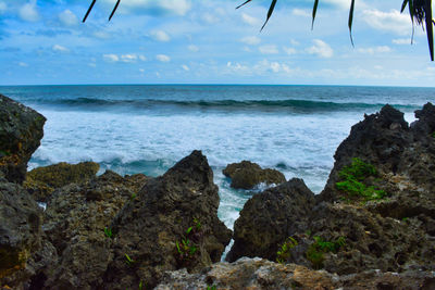 Scenic view of sea against sky