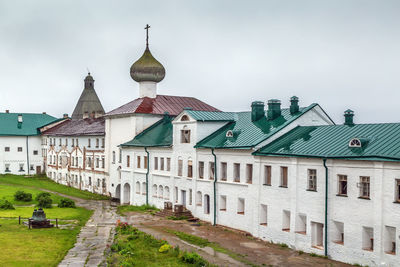 Solovetsky monastery, russia. the gateway church of the annunciation