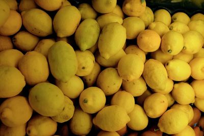 Full frame shot of fruits for sale in market