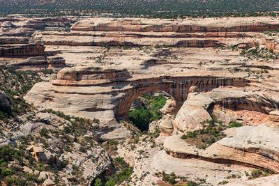 View of rock formations