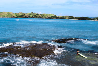 Scenic view of sea against sky