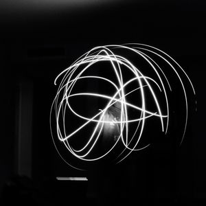 Close-up of light painting