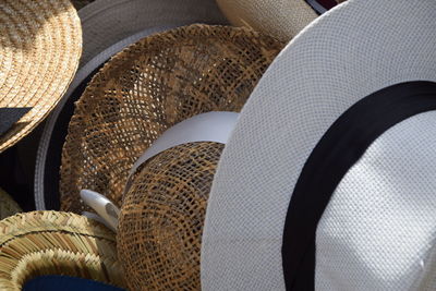 Close-up of wicker basket