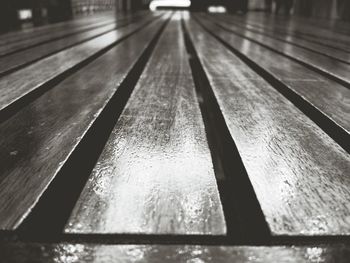 Close-up of wooden plank