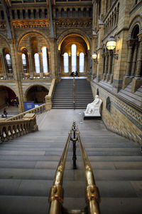 Interior of illuminated building