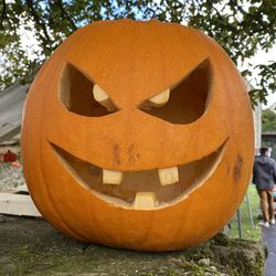 Close-up of halloween pumpkin