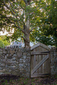 Built structure with trees in background