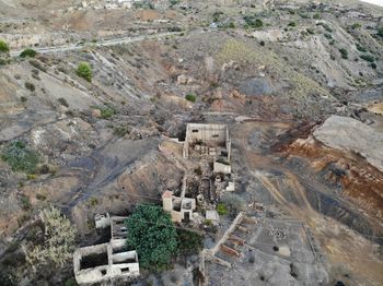 High angle view of buildings