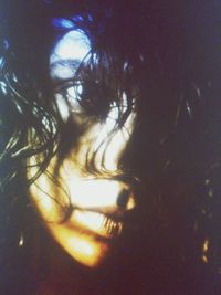 Close-up of woman