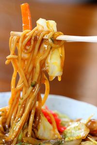 Close-up of spaghetti