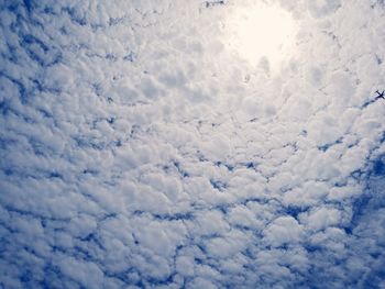 Low angle view of clouds in sky