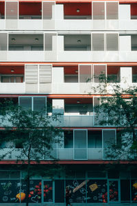 Low angle view of residential building