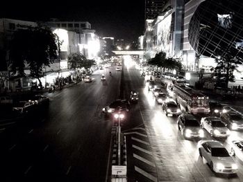 City street at night