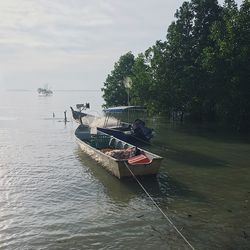 Scenic view of calm sea against sky